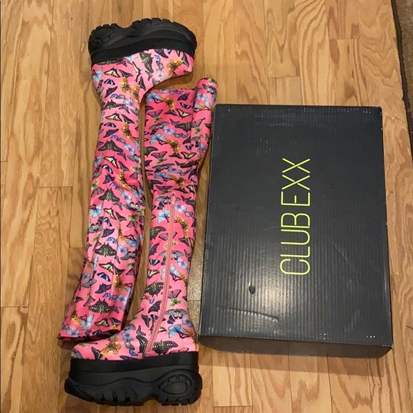 Dolls Kill Club Exx Lovebug Thigh High Boots - Picture 7 of 7